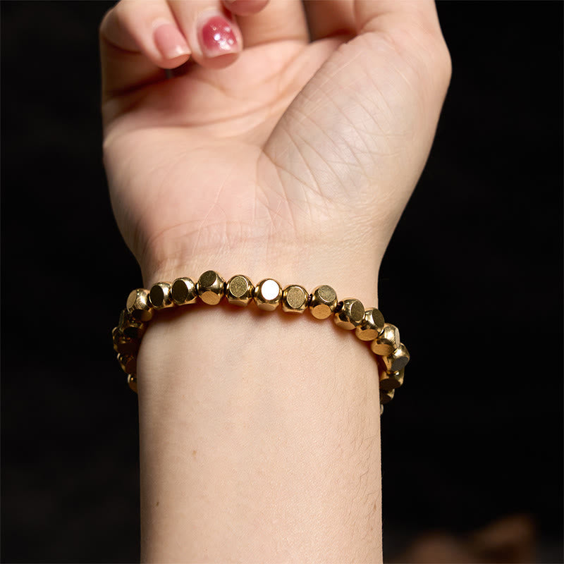 Bracelet de guérison porte-bonheur en cuivre 6 mm