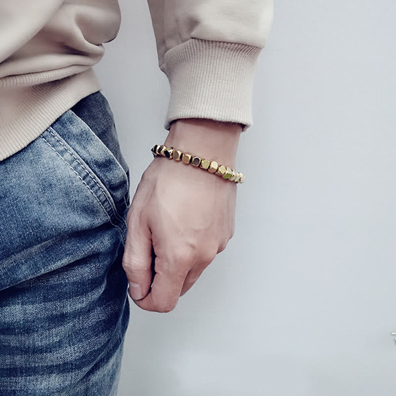 Bracelet de guérison porte-bonheur en cuivre 6 mm