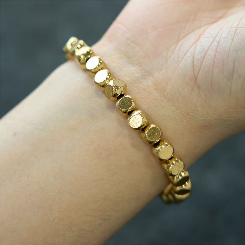 Bracelet de guérison porte-bonheur en cuivre 6 mm