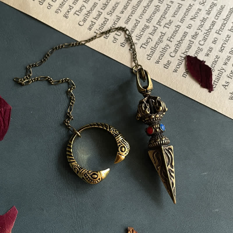 Collier Hamsa en cuivre | Pendentif de guérison pour l'équilibre et la chance