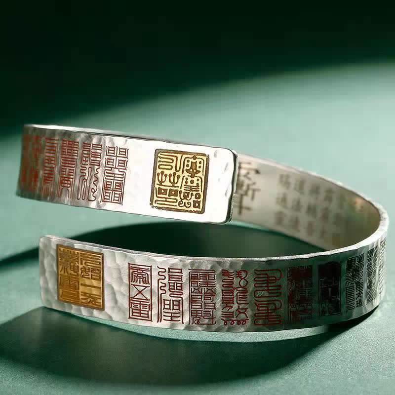 Bracelet de guérison réglable en cuivre pour l'équilibre et la chance