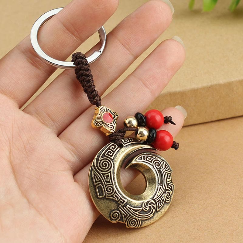 Porte-clés en cuivre pour la chance et la richesse | Bijoux spirituels