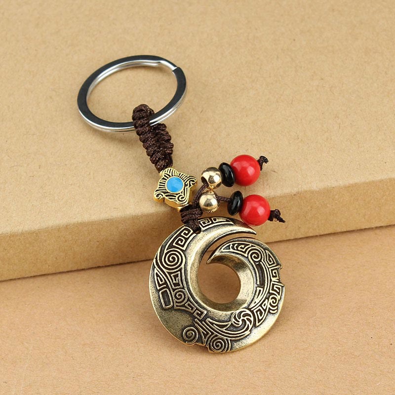 Porte-clés en cuivre pour la chance et la richesse | Bijoux spirituels
