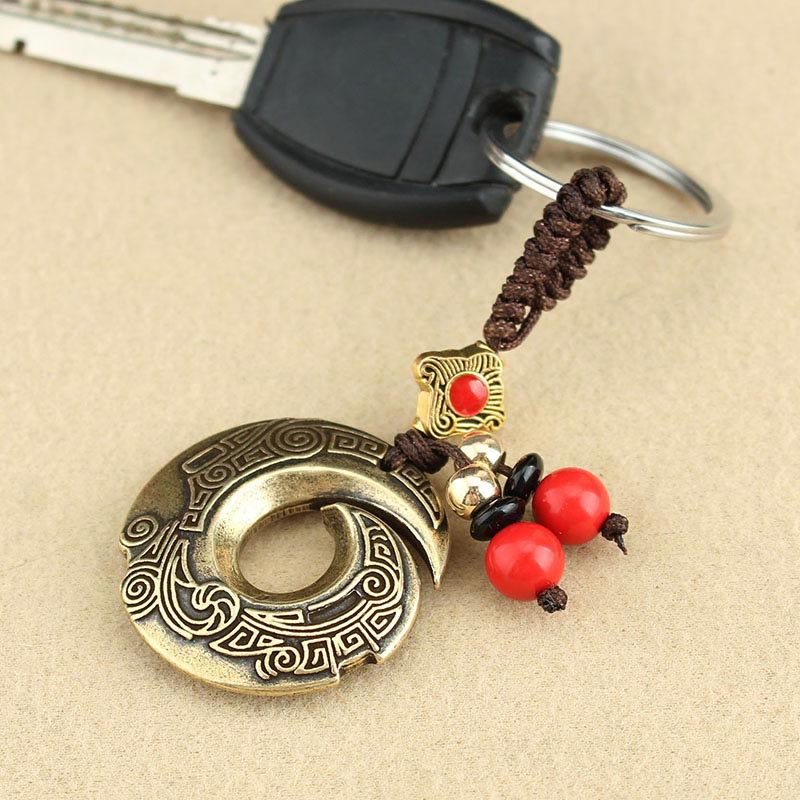 Porte-clés en cuivre pour la chance et la richesse | Bijoux spirituels
