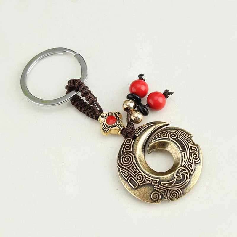 Porte-clés en cuivre pour la chance et la richesse | Bijoux spirituels