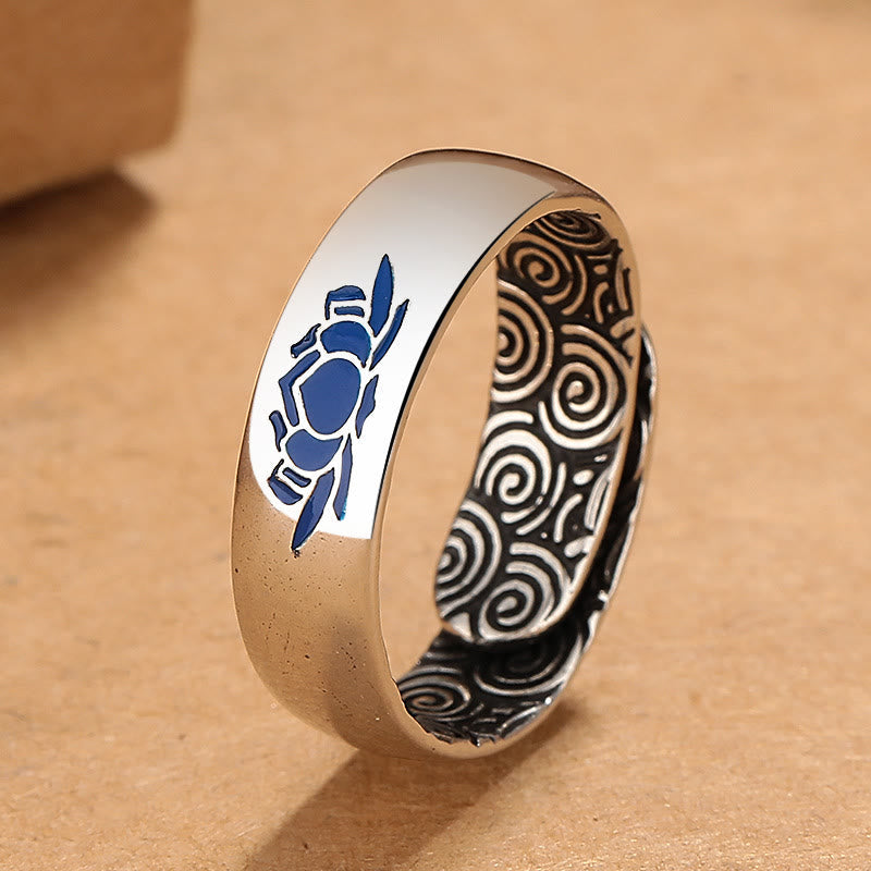 Bague Lotus en cuivre | Anneau ajustable Enlightenment de 6 mm