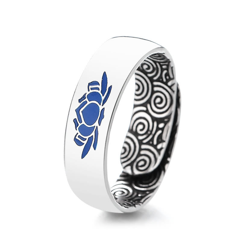 Bague Lotus en cuivre | Anneau ajustable Enlightenment de 6 mm
