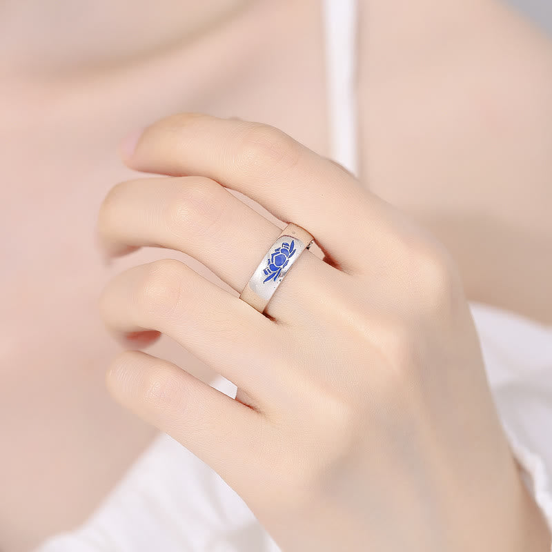 Bague Lotus en cuivre | Anneau ajustable Enlightenment de 6 mm