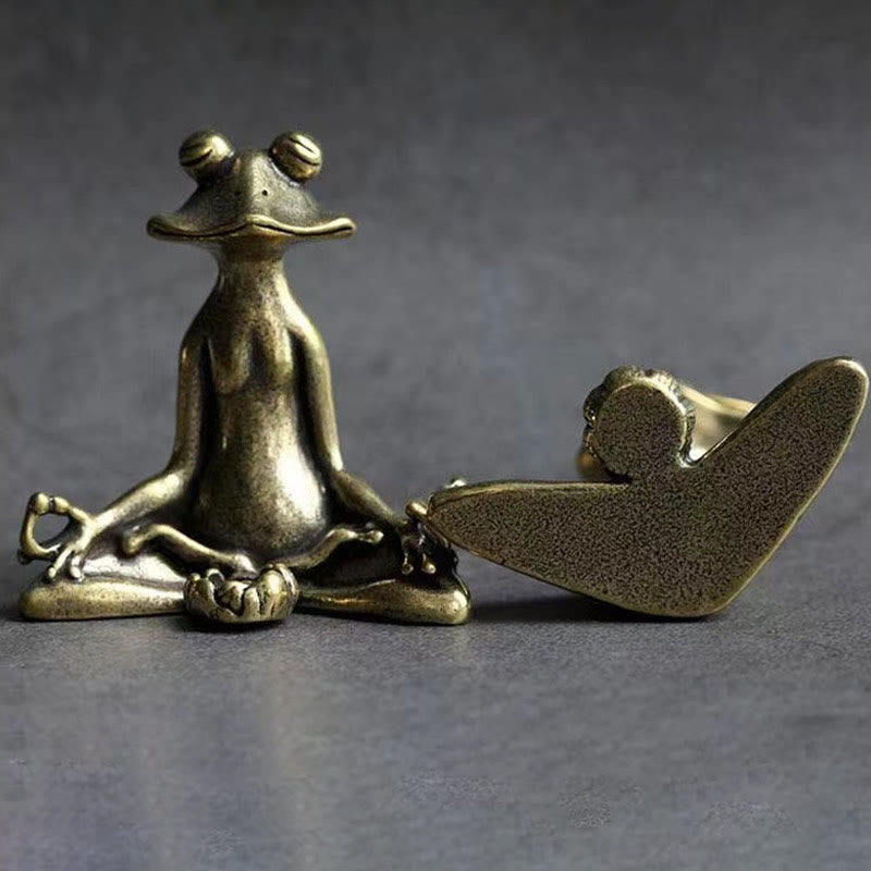 Figurines miniatures d'animaux en cuivre | Sculptures de richesse spirituelle