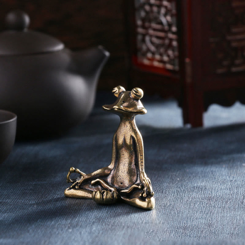 Figurines miniatures d'animaux en cuivre | Sculptures de richesse spirituelle