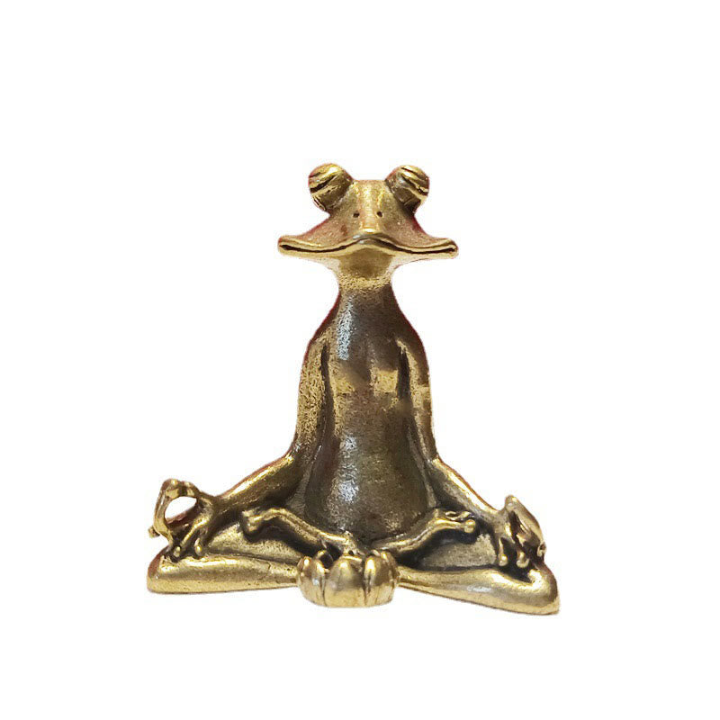 Figurines miniatures d'animaux en cuivre | Sculptures de richesse spirituelle