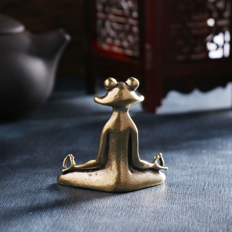 Figurines miniatures d'animaux en cuivre | Sculptures de richesse spirituelle