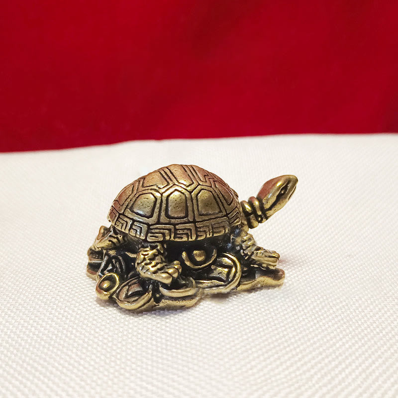 Figurines miniatures d'animaux en cuivre | Sculptures de richesse spirituelle