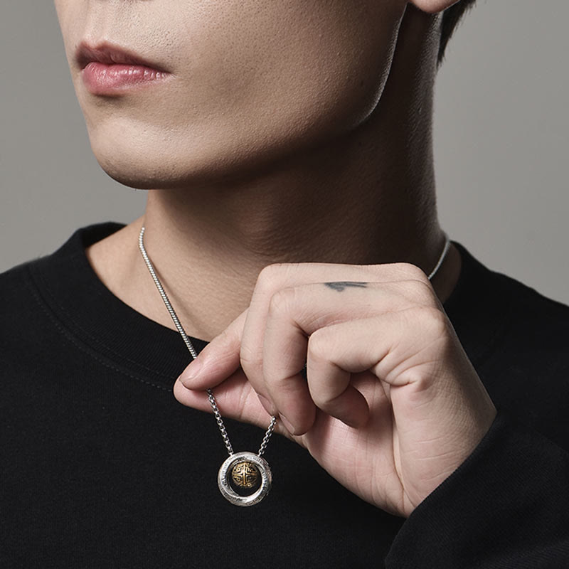 Collier porte-bonheur en cuivre Mobius pour la prospérité