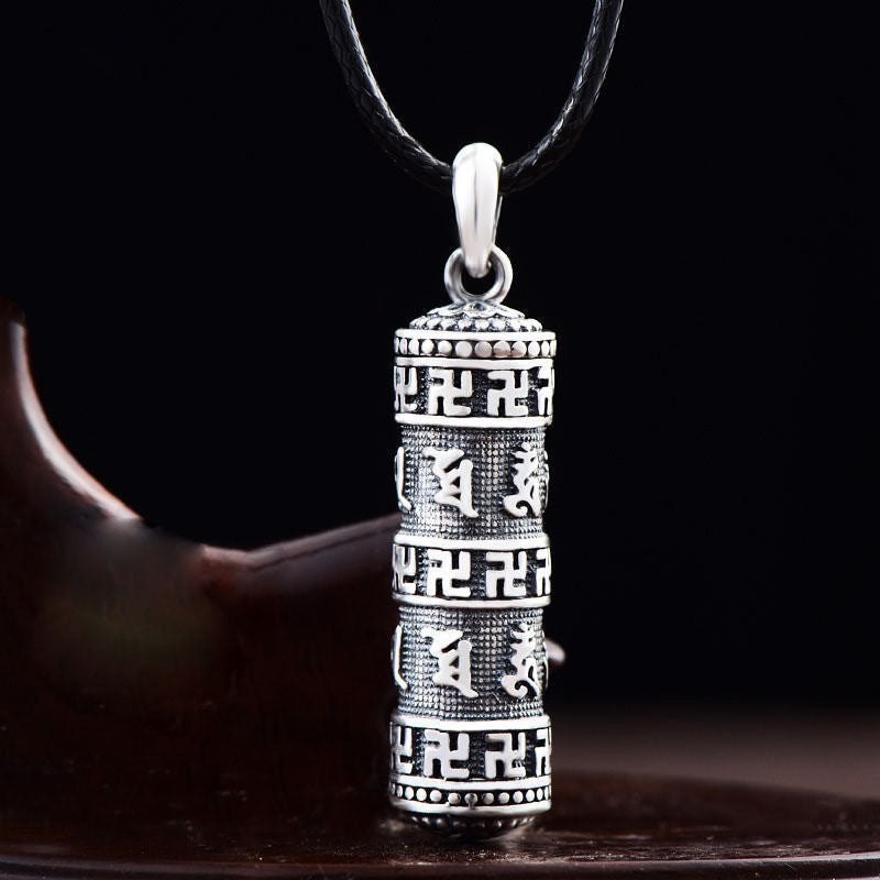 Collier en cuivre Om Mani Padme Hum pour la chance et la protection
