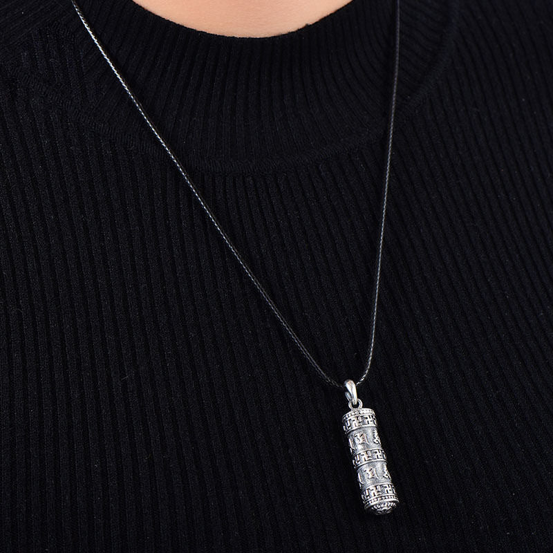 Collier en cuivre Om Mani Padme Hum pour la chance et la protection