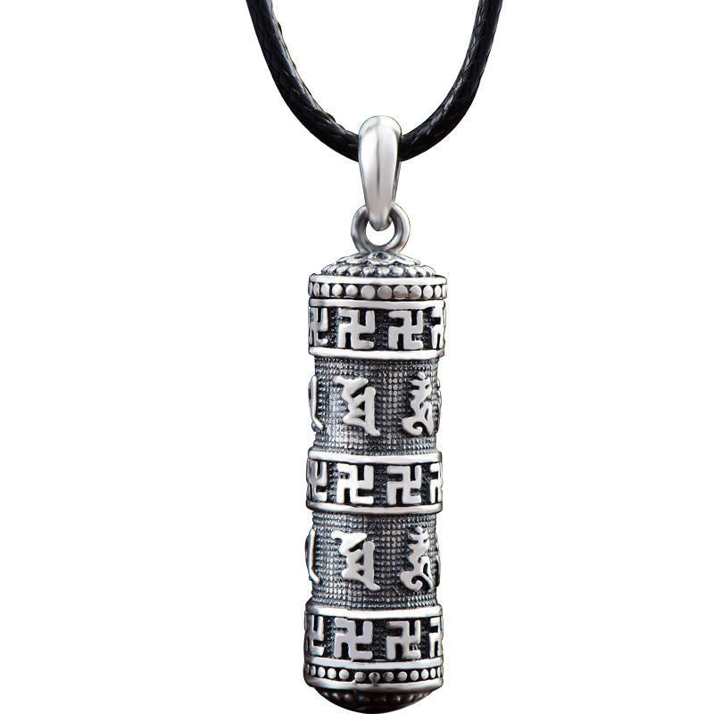 Collier en cuivre Om Mani Padme Hum pour la chance et la protection