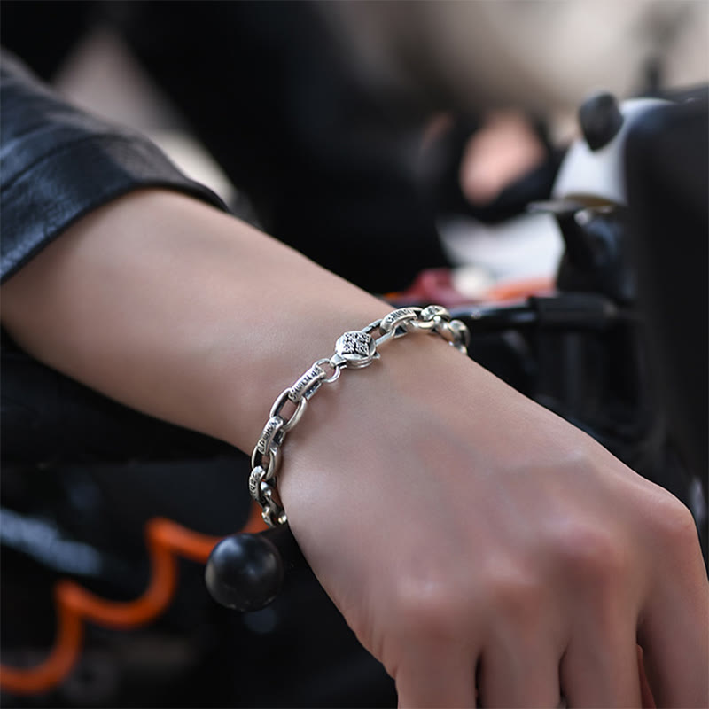Bracelet de sagesse en cuivre Om Mani Padme Hum 18-22 cm unisexe