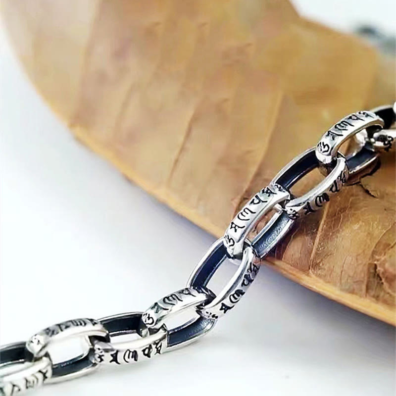 Bracelet de sagesse en cuivre Om Mani Padme Hum 18-22 cm unisexe