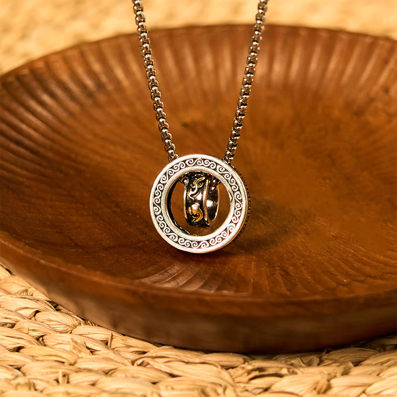 Collier Pixiu en cuivre avec boucle de paix | Richesse et chance