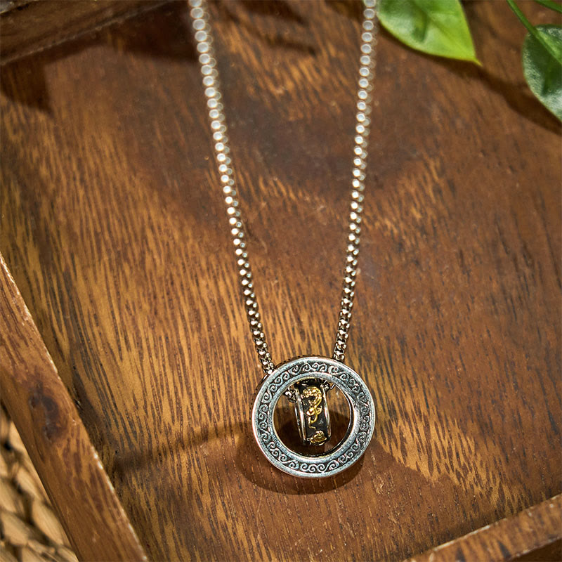 Collier Pixiu en cuivre avec boucle de paix | Richesse et chance