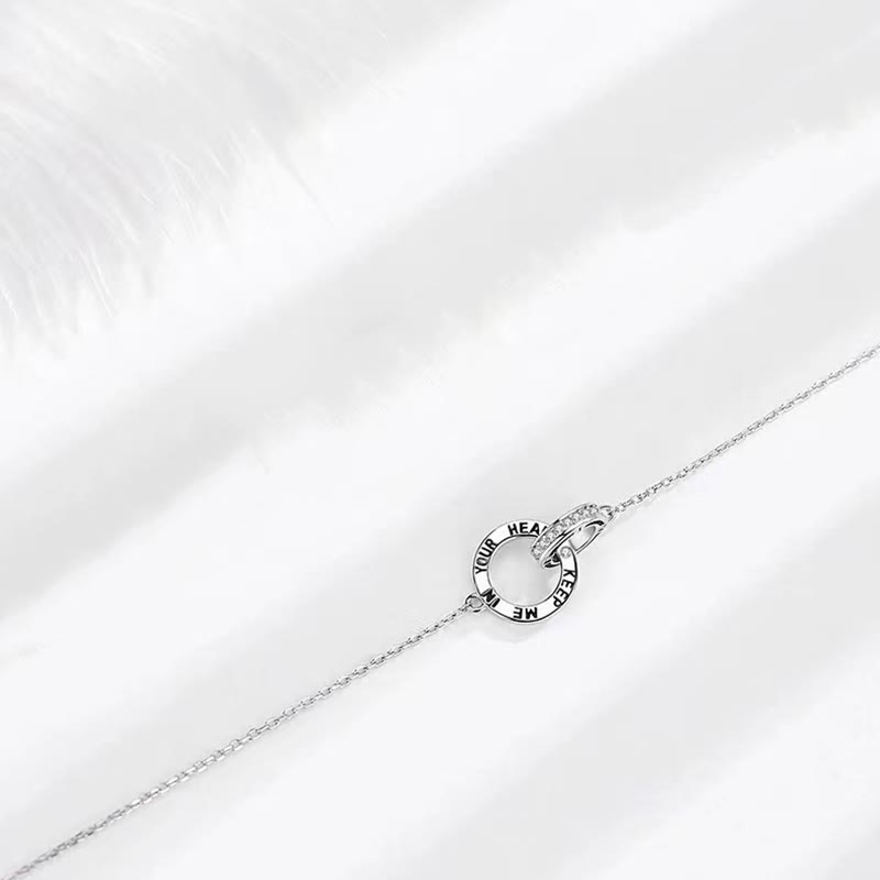 Bracelet spirituel en cuivre | Cercles entrelacés pour couple de guérison