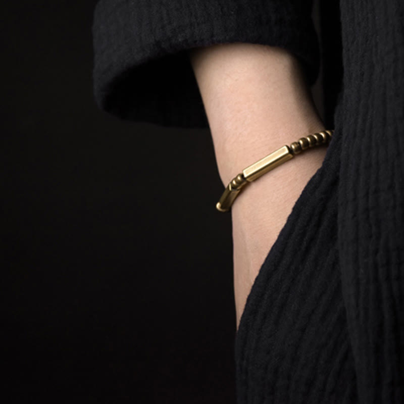 Bracelet spirituel en cuivre pour la richesse et la chance, taille réglable