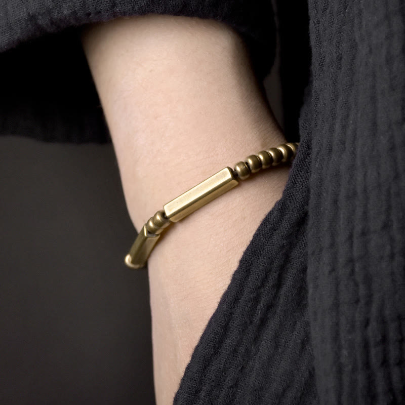 Bracelet spirituel en cuivre pour la richesse et la chance, taille réglable