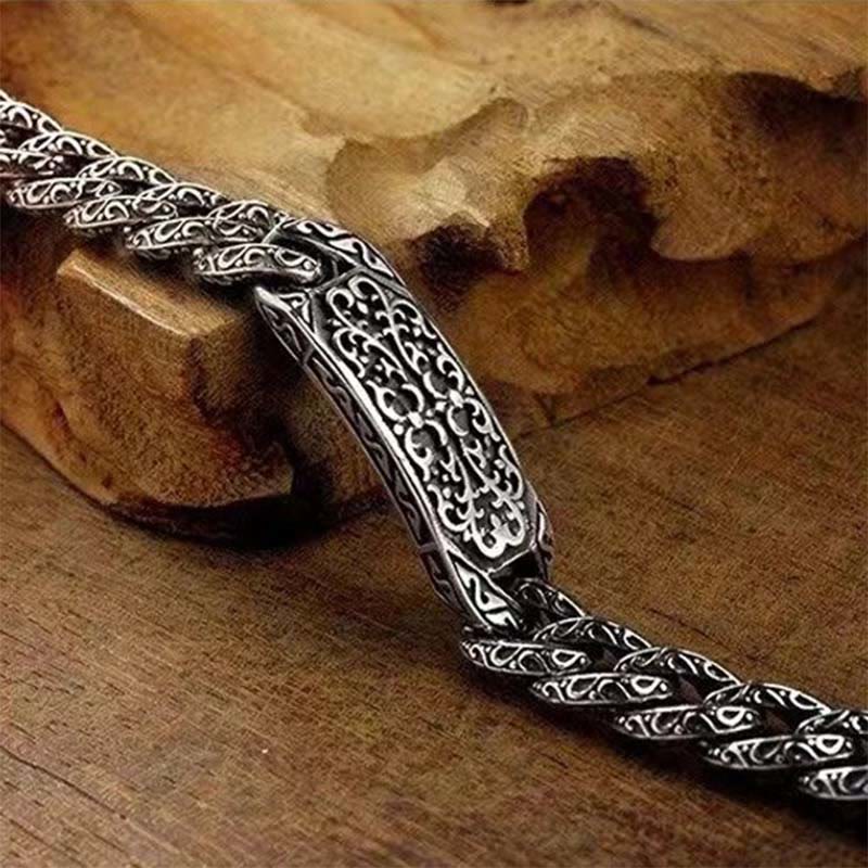 Bracelet de guérison spirituelle en cuivre avec motifs vintage pour l'équilibre