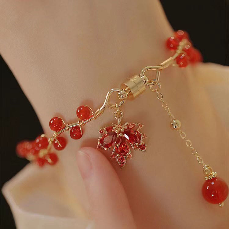 Bracelet porte-bonheur spirituel en cuivre pour l'équilibre et la richesse
