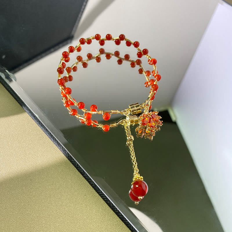 Bracelet porte-bonheur spirituel en cuivre pour l'équilibre et la richesse