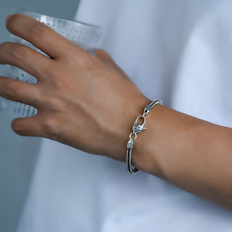 Bracelet chaîne en cuivre avec pouvoir spirituel | Énergie Vajra Swastika
