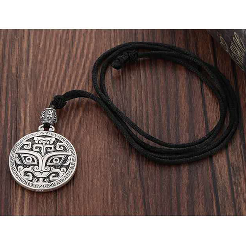 Collier spirituel Taotie en cuivre pour la chance et la richesse