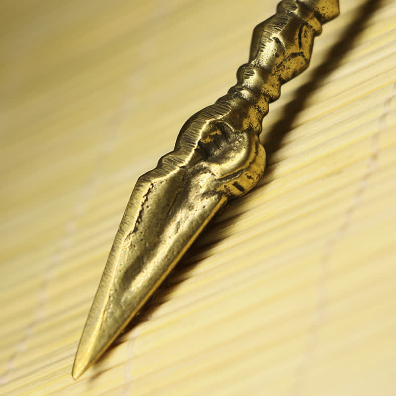 Vajra Dorje tibétain en cuivre - Outil de méditation au pouvoir spirituel