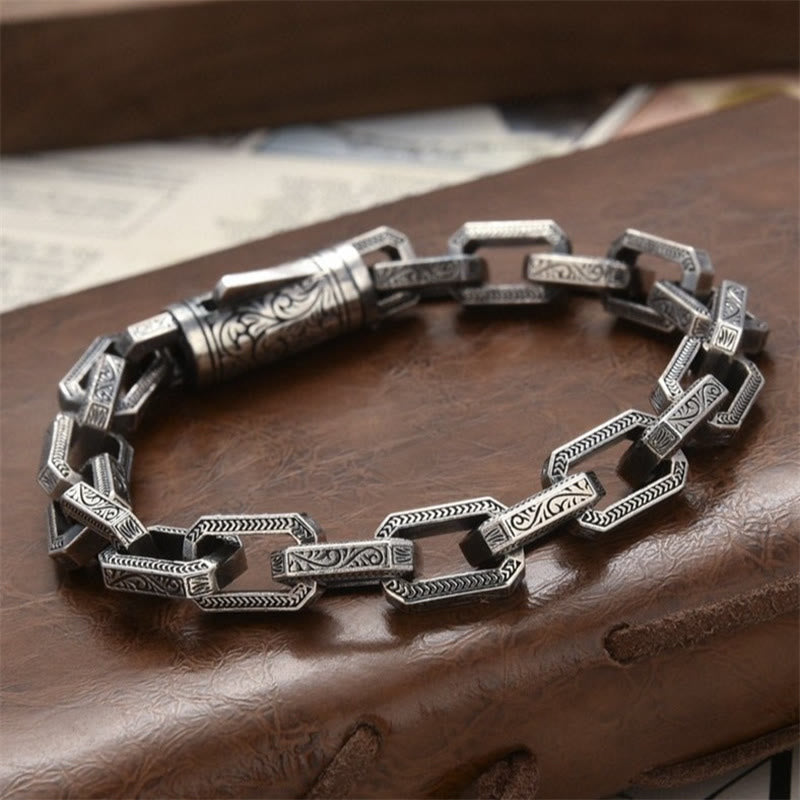 Bracelet d'énergie porte-bonheur vintage en cuivre de la dynastie Tang, 18 cm