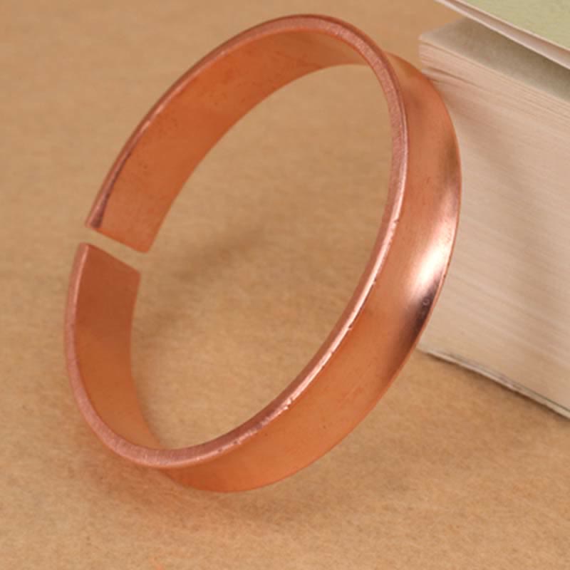 Bracelet manchette porte-bonheur en cuivre | Équilibre spirituel unisexe