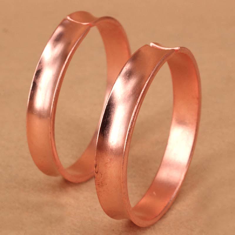 Bracelet manchette porte-bonheur en cuivre | Équilibre spirituel unisexe