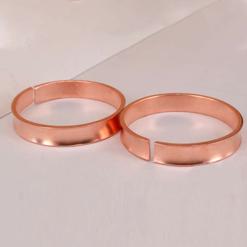 Bracelet manchette porte-bonheur en cuivre | Équilibre spirituel unisexe
