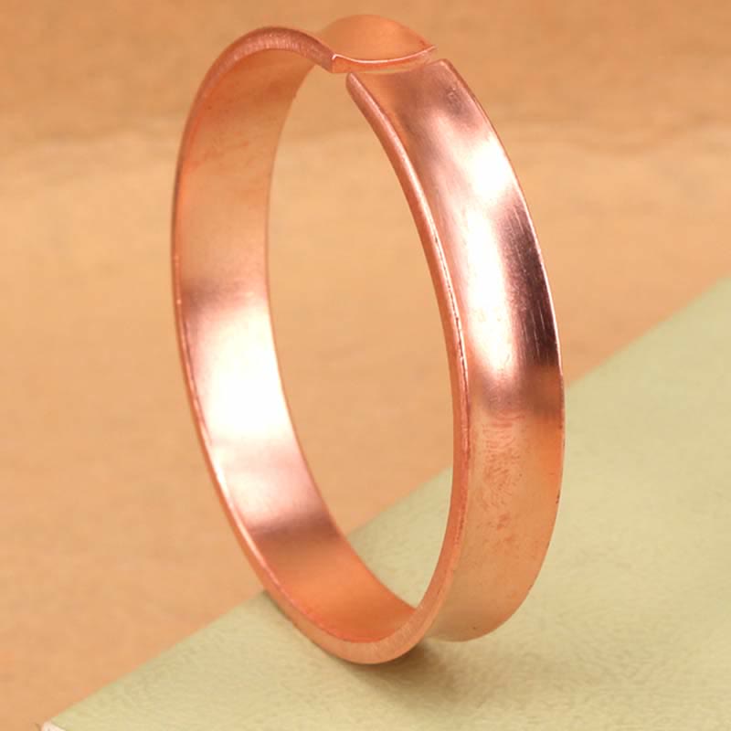 Bracelet manchette porte-bonheur en cuivre | Équilibre spirituel unisexe
