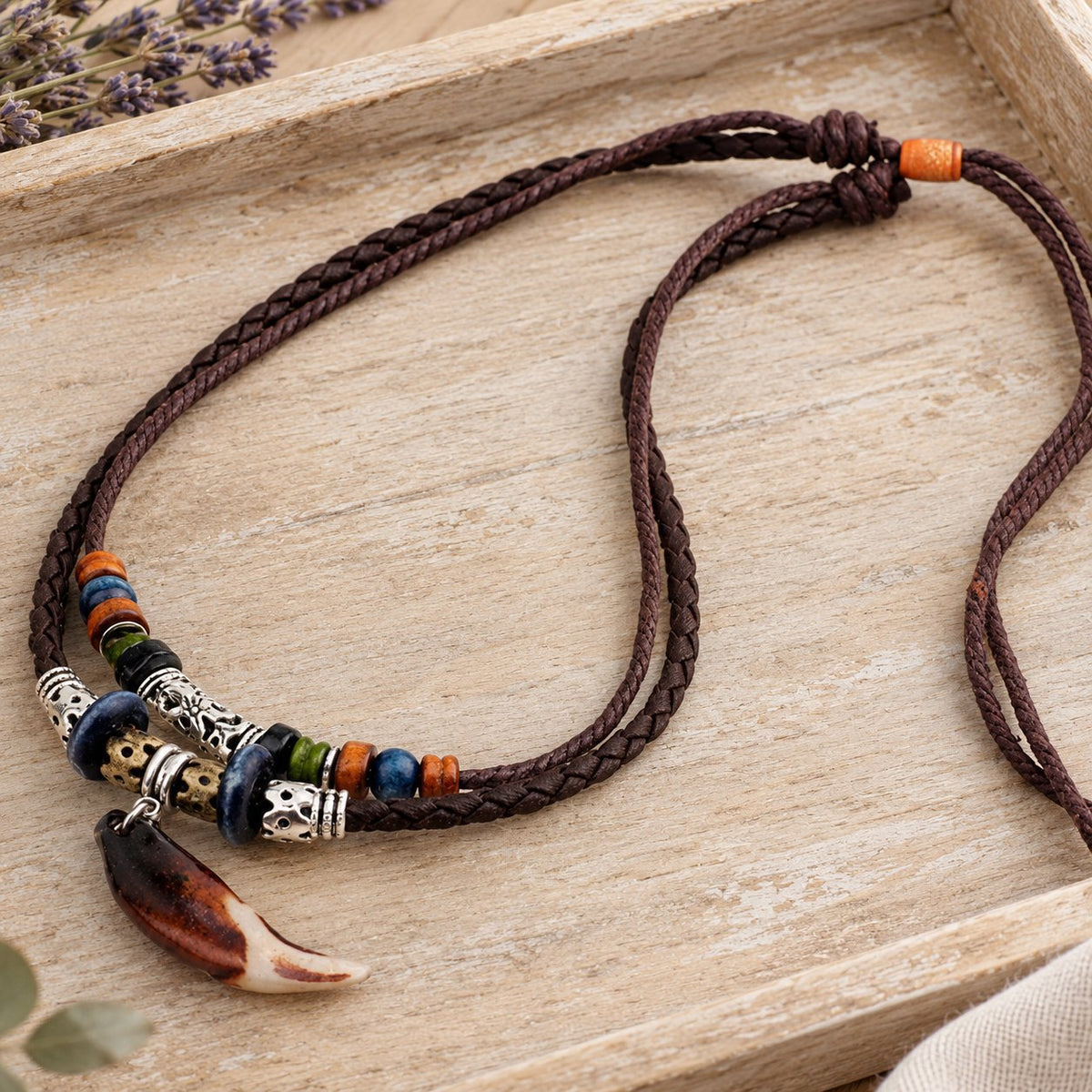 Copper Wealth Necklace Pendant, cord whole