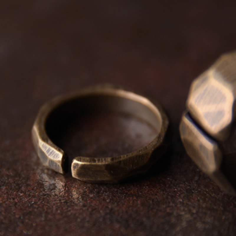 Bague de richesse en cuivre pour la guérison spirituelle et l'abondance