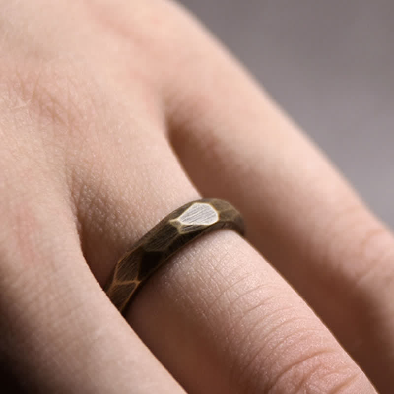 Bague de richesse en cuivre pour la guérison spirituelle et l'abondance