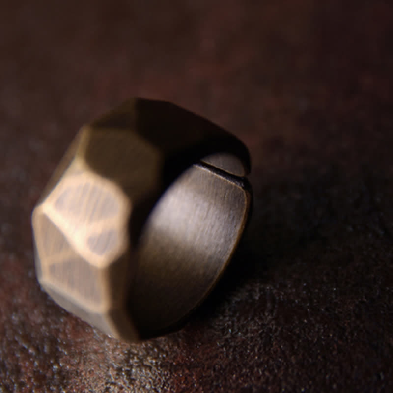 Bague de richesse en cuivre pour la guérison spirituelle et l'abondance