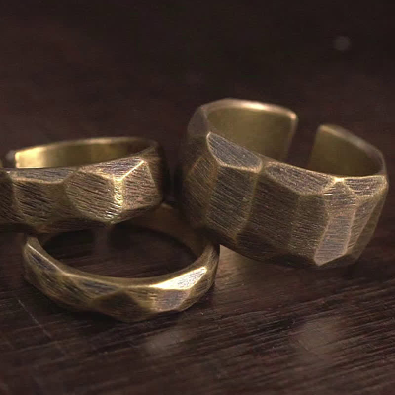 Bague de richesse en cuivre pour la guérison spirituelle et l'abondance