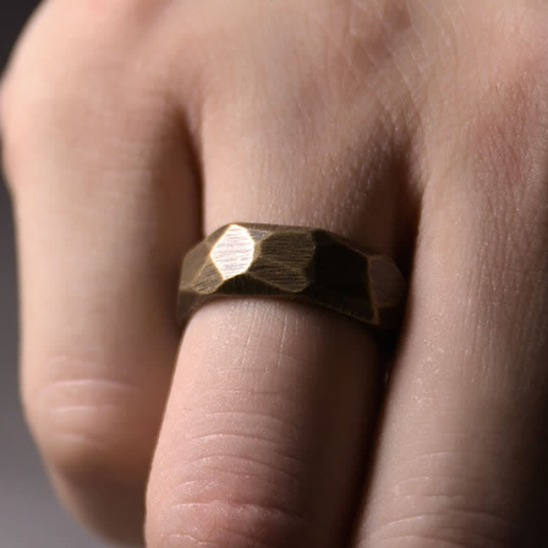 Bague de richesse en cuivre pour la guérison spirituelle et l'abondance