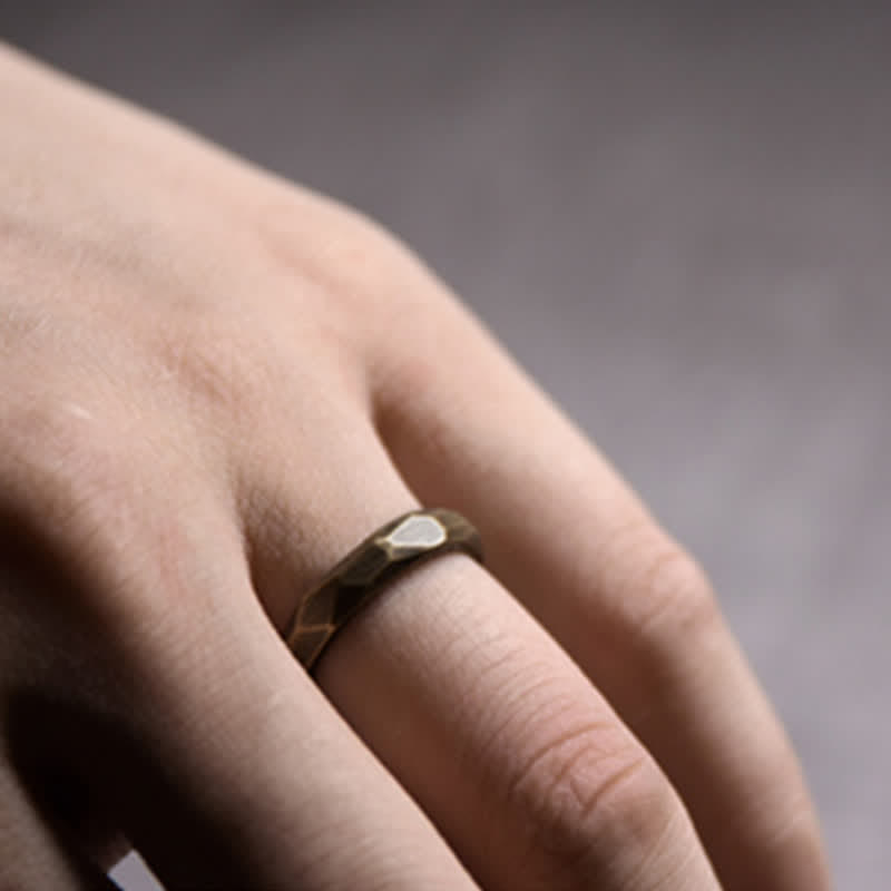 Bague de richesse en cuivre pour la guérison spirituelle et l'abondance