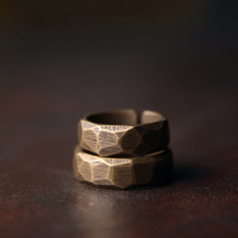 Bague de richesse en cuivre pour la guérison spirituelle et l'abondance