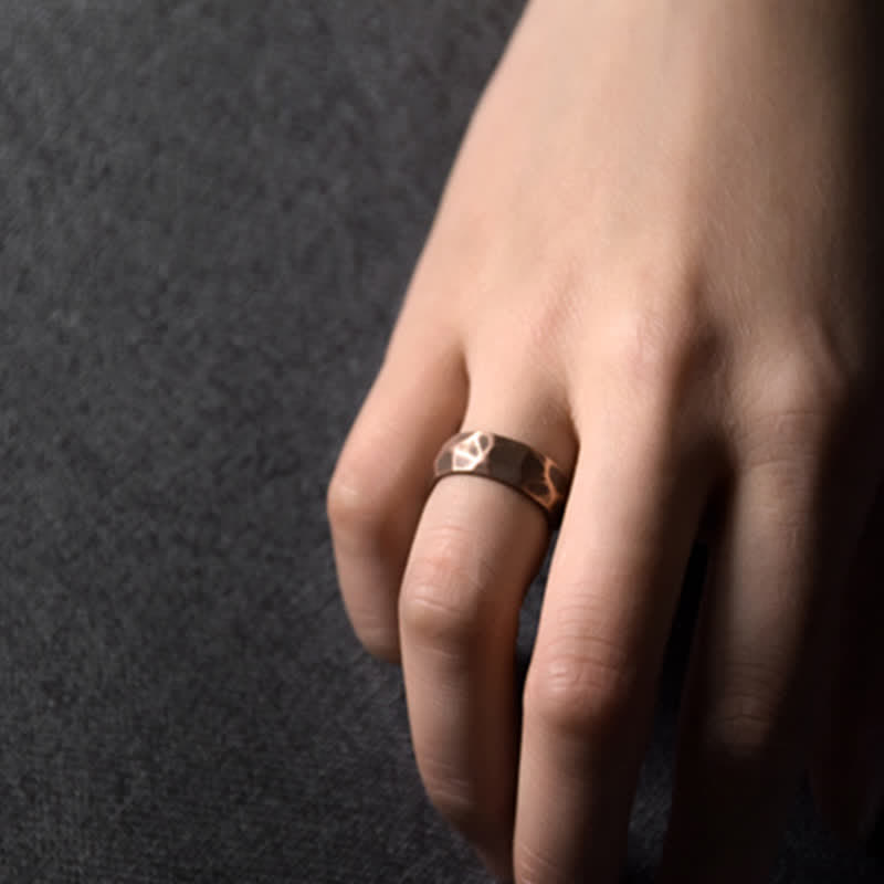 Bague de richesse en cuivre pour la guérison spirituelle et l'abondance