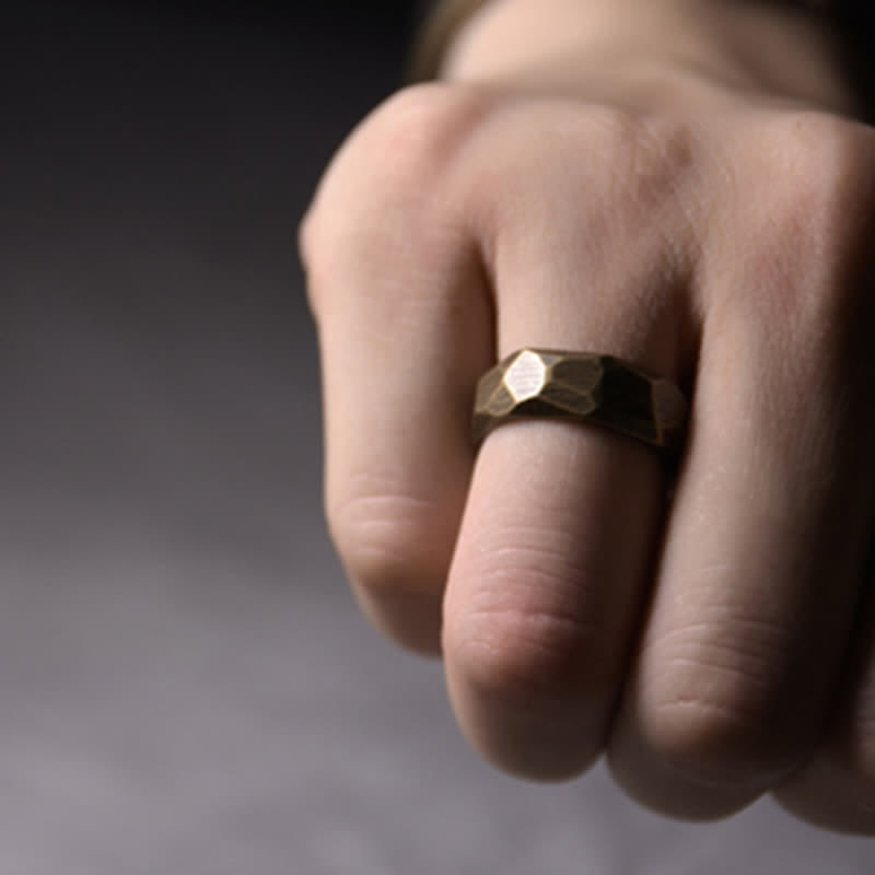Bague de richesse en cuivre pour la guérison spirituelle et l'abondance