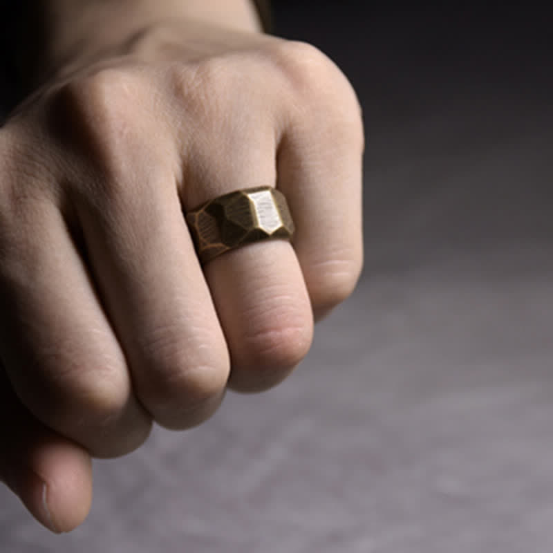 Bague de richesse en cuivre pour la guérison spirituelle et l'abondance